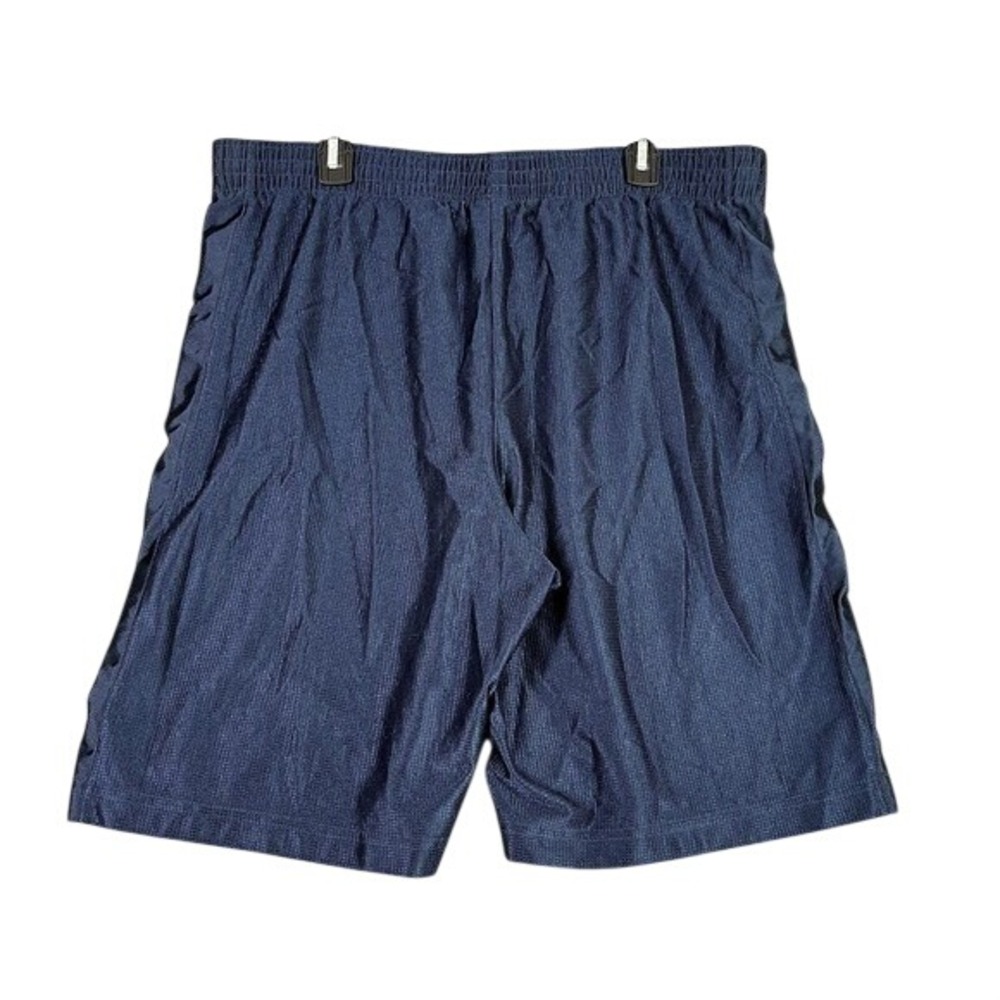 Nike Basketball Mens L Vintage Shorts Mesh Athletic Gym Training Navy Swoosh